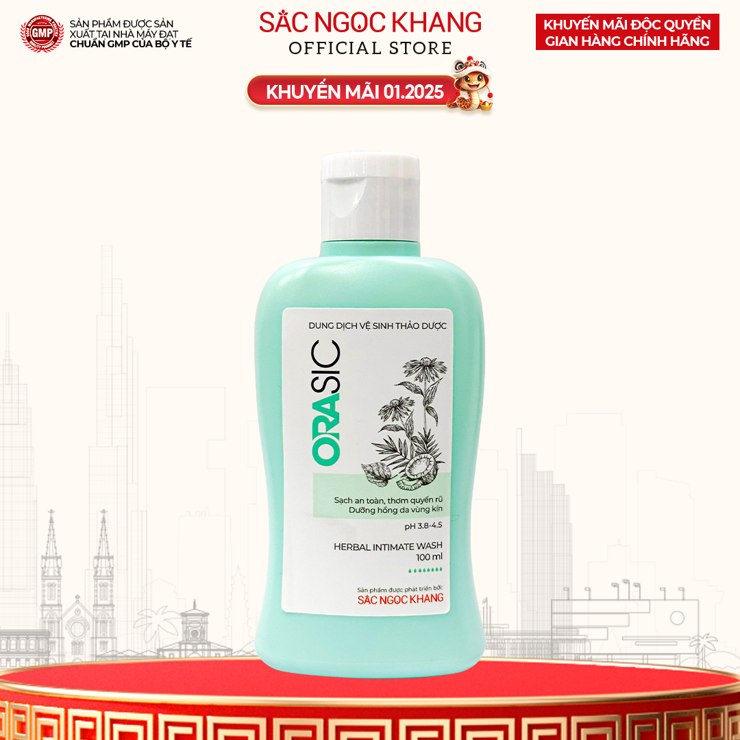 Dung dịch vệ sinh Orasic (100ml) kháng khuẩn thiên nhiên