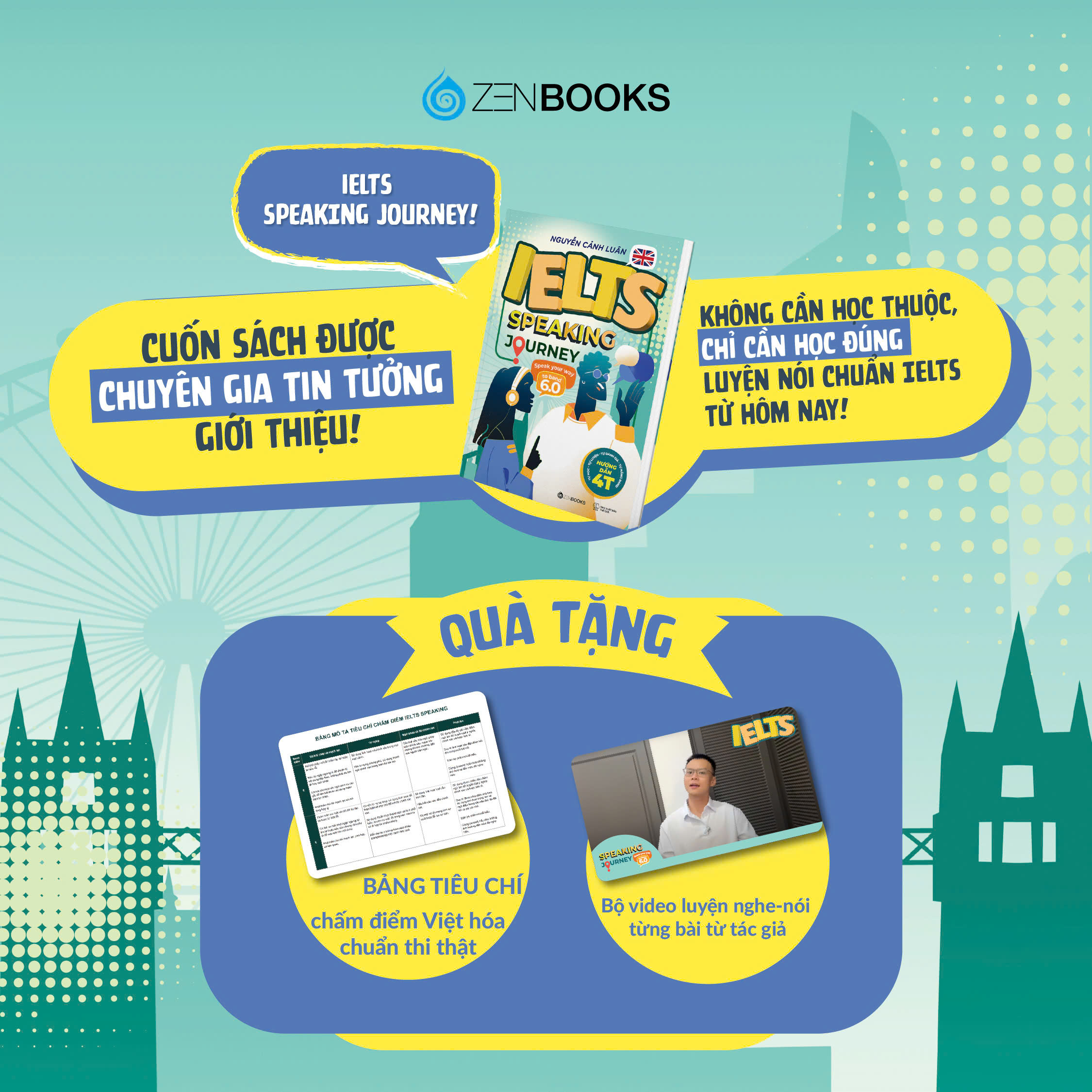 Sách - IELTS Speaking Journey: Lộ Trình Tự Học IELTS Speaking Từ Cơ Bản Đến Band 6.0