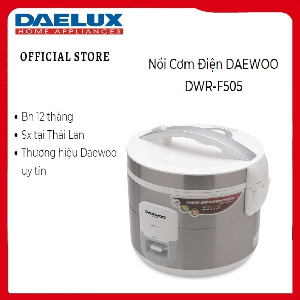 Nồi Cơm Điện DAEWOO DWR-F505 - Hàng chính hãng