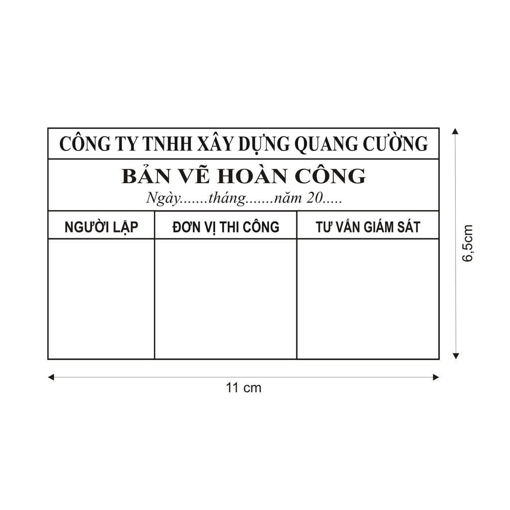 Dấu bản vẽ hoàn công