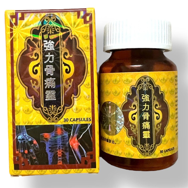 Viên uống đau nhức xương khớp, tê bại tứ chi, đi đứng khó khăn Cường Lực Cốt Thống Linh - Hộp 30 viên - Xuất xứ Malaysia - Mã số 1524