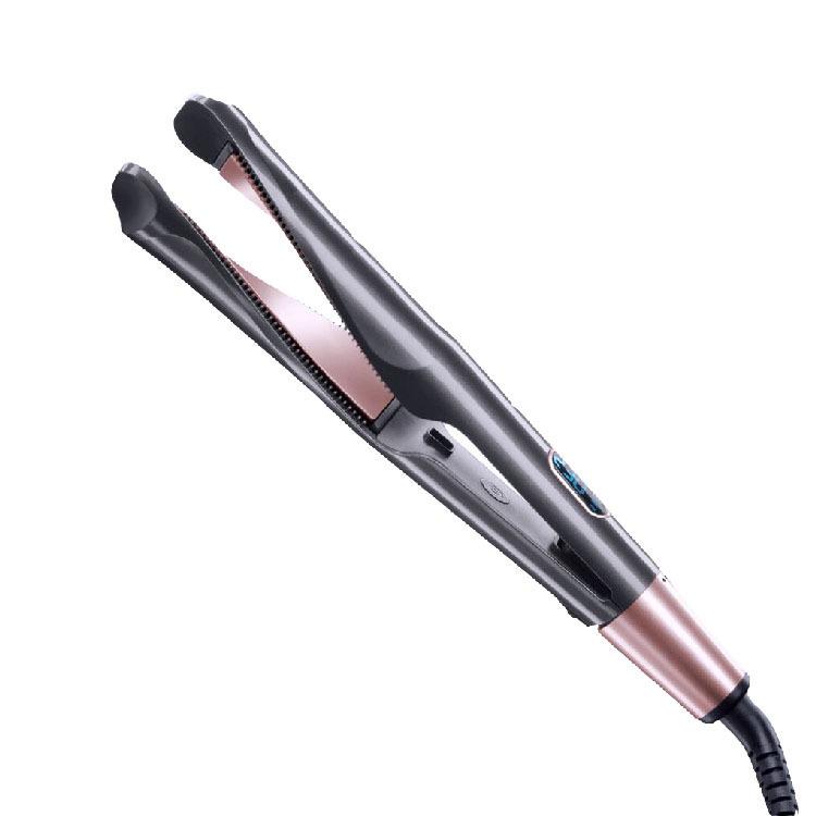 Curling Iron 2 trong 1, tấm titan lõm và lồi 3D, căng đôi