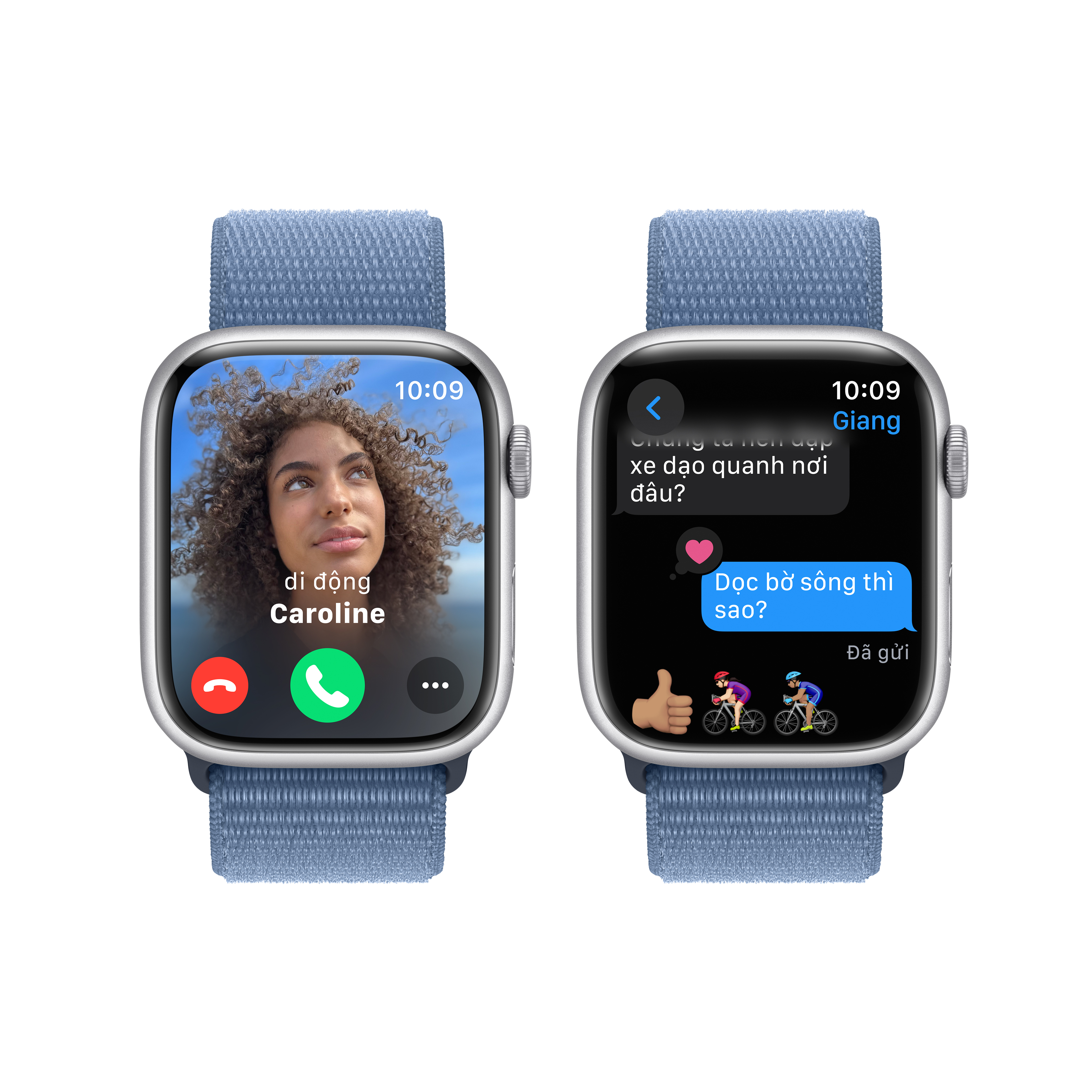 Apple Watch Series 9 GPS Sport Loop (Viền Nhôm, Dây vải)