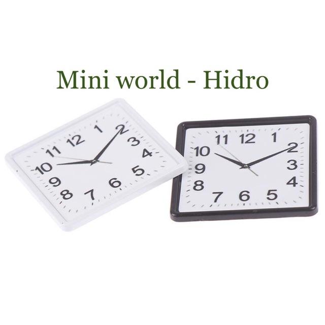 Mô hình đồng hồ Treo tường mini tỉ lệ Trang trí nhà búp bê