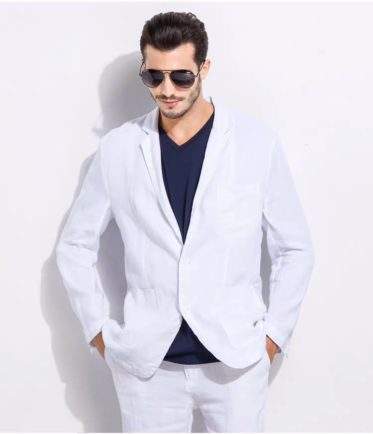 Áo khoác nam blazer chất linen nhiều màu, dễ lựa chọn, hottrend năm 2024