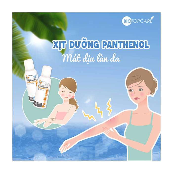 Xịt dưỡng làm dịu, tái tạo và làm mát da Elfa Pharm panthenol 150ml