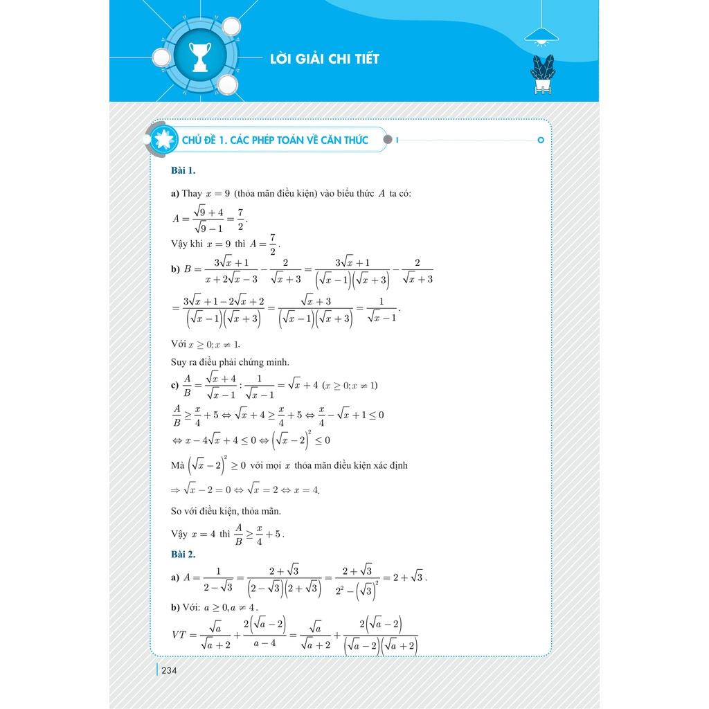 Sách Chinh Phục Luyện Thi Vào Lớp 10 Môn Toán Theo Chủ Đề