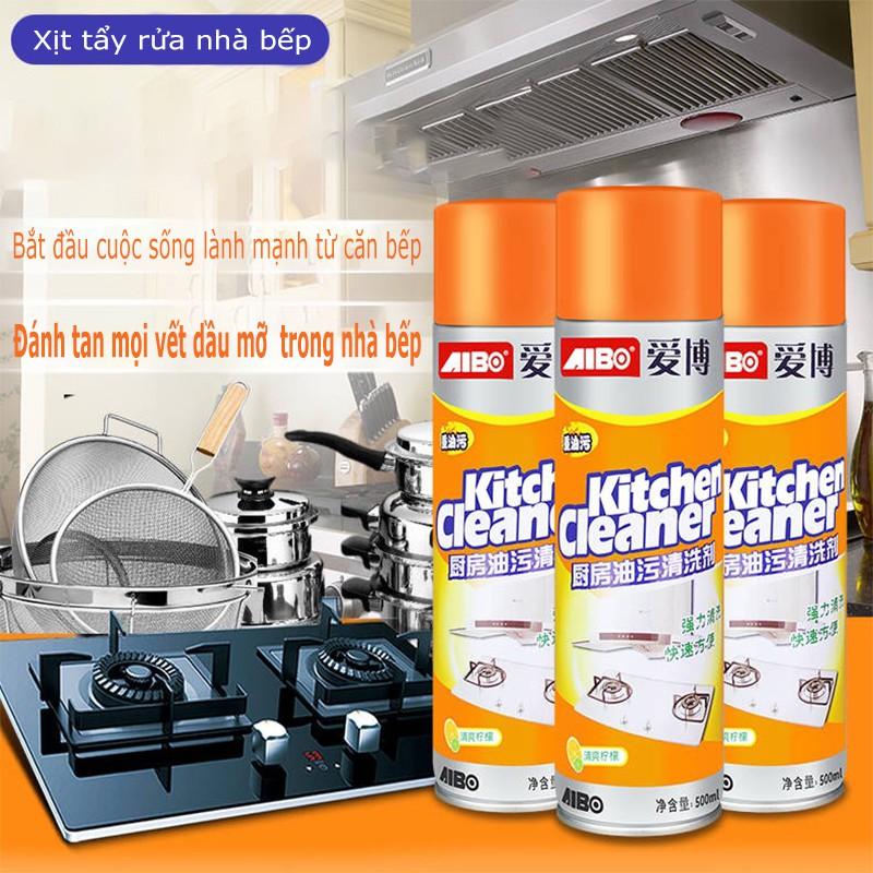 Chai xịt tẩy rửa đa năng Kitchen Cleaner 500ml - tẩy rửa nhà bếp, xịt tẩy bếp ga, xoong nồi, mặt bàn bếp, máy hút mùi...