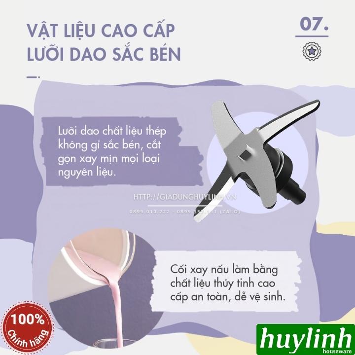 Máy xay nấu sữa hạt mini Dingo DCB500 - 600ml - Đa chức năng - Hàng chính hãng