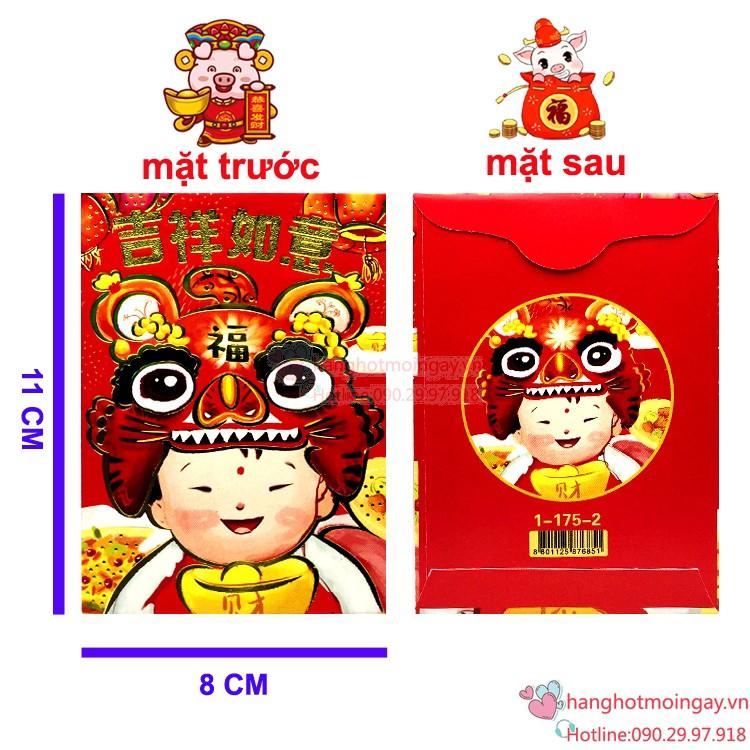 combo 6 bao lì xì múa lân siêu cute LX114