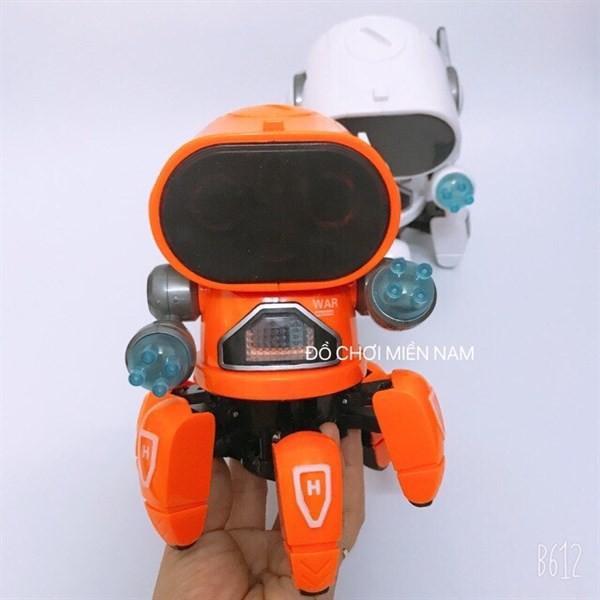 Hộp đồ chơi robot bạch tuột 6 chân có đèn nhạc cho bé 142