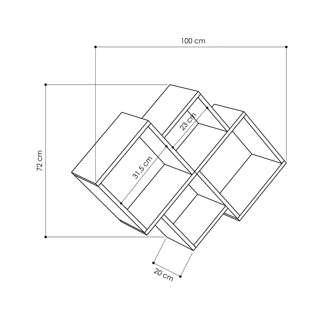 Kệ Trang Trí Treo Tường Phòng Khách SIB DECOR