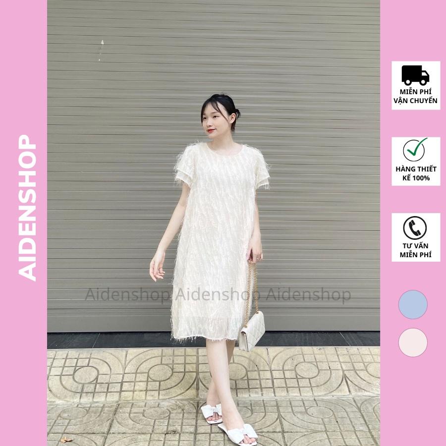 Váy bầu dự tiệc xinh thiết kế Aidenshop đầm bầu thời trang suông ren sang chảnh