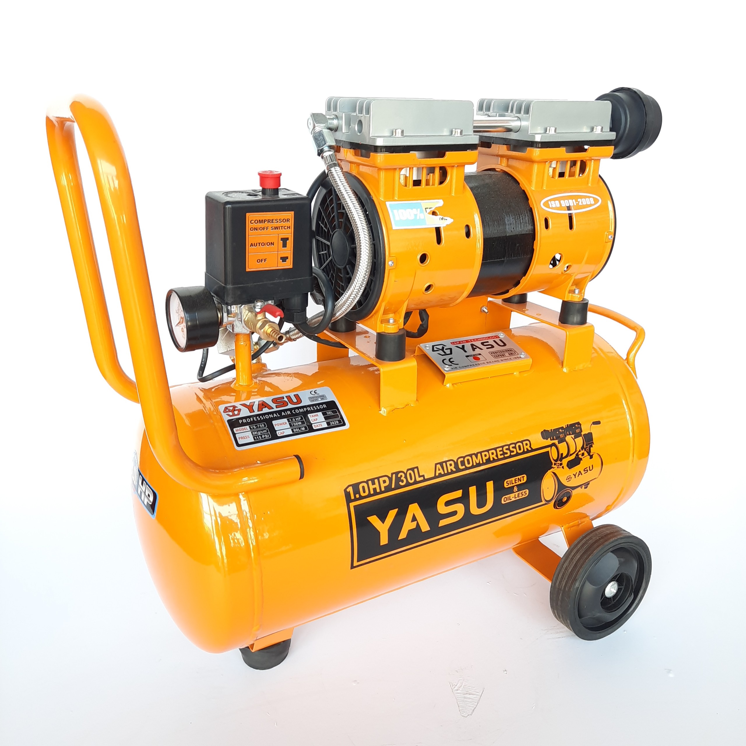 Máy Nén Khí Không Dầu YASU YS-750 (Bình 30L - 1HP)