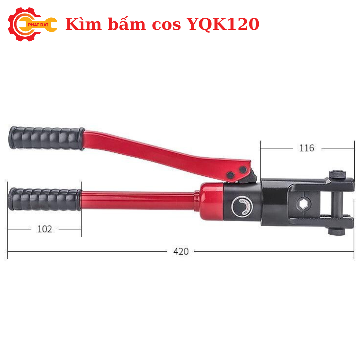 Kìm bấm cốt thủy lực YQK120