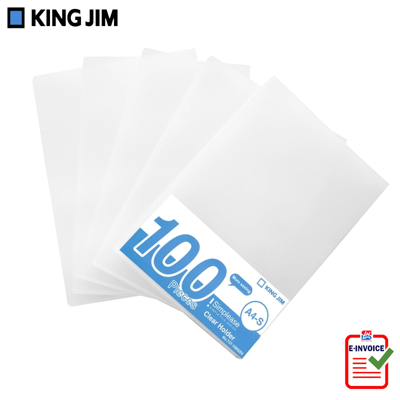 Bìa hở 2 cạnh - Túi mở 2 đầu King Jim 737-10GSV-50GSV-100GSV