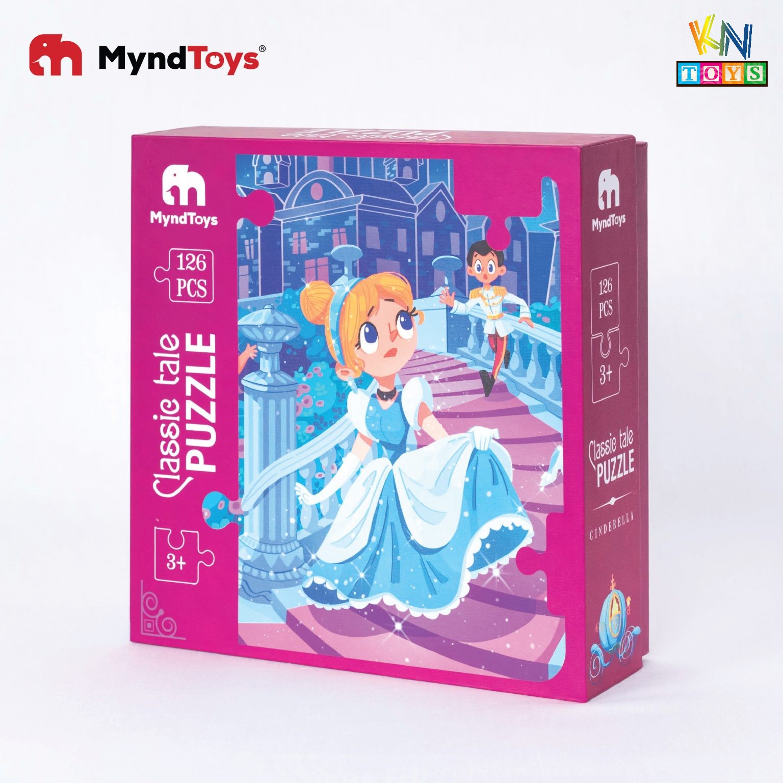 Đồ Chơi Xếp Hình MyndToys - Classic Tale Puzzle – Cinderella (Cô bé Lọ Lem 126 mảnh ghép cho Bé Từ 3 Tuổi)