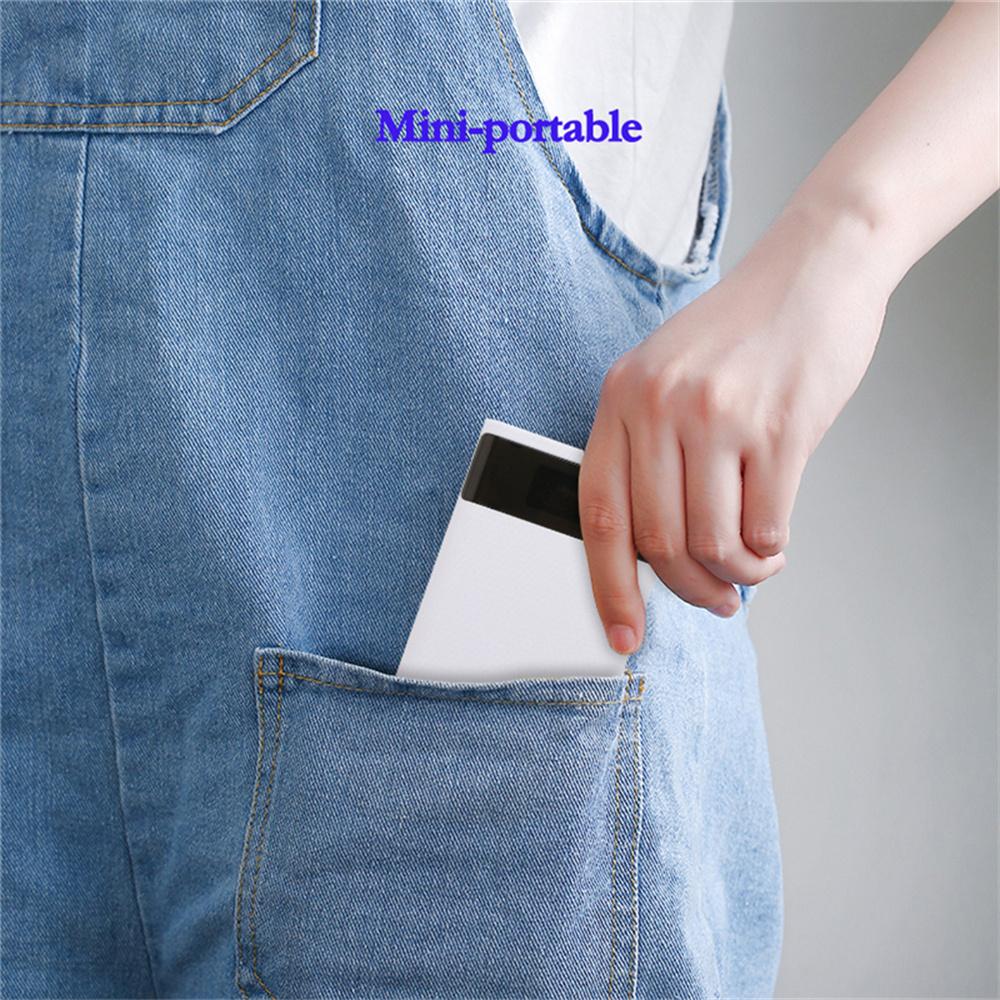 4 pin 18650 DIY Power Bank Case Hộp lưu trữ sạc 5V Dual USB Type C Android Giao diện Micro USB cho điện thoại thông minh Màu sắc: Trắng