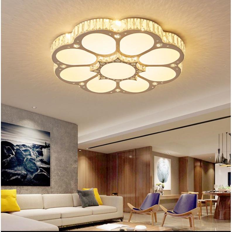 MKPL_041-043 - Đèn mâm áp trần phale chuẩn K9 , đèn phòng khách, đèn trang trí trần hiện đại