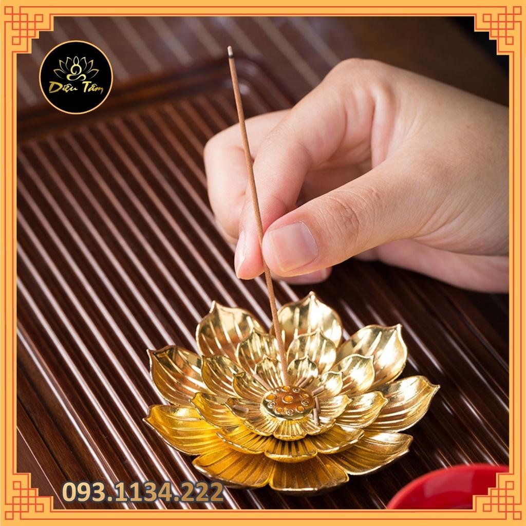 Đế cắm nhang trầm vòng, đế sen