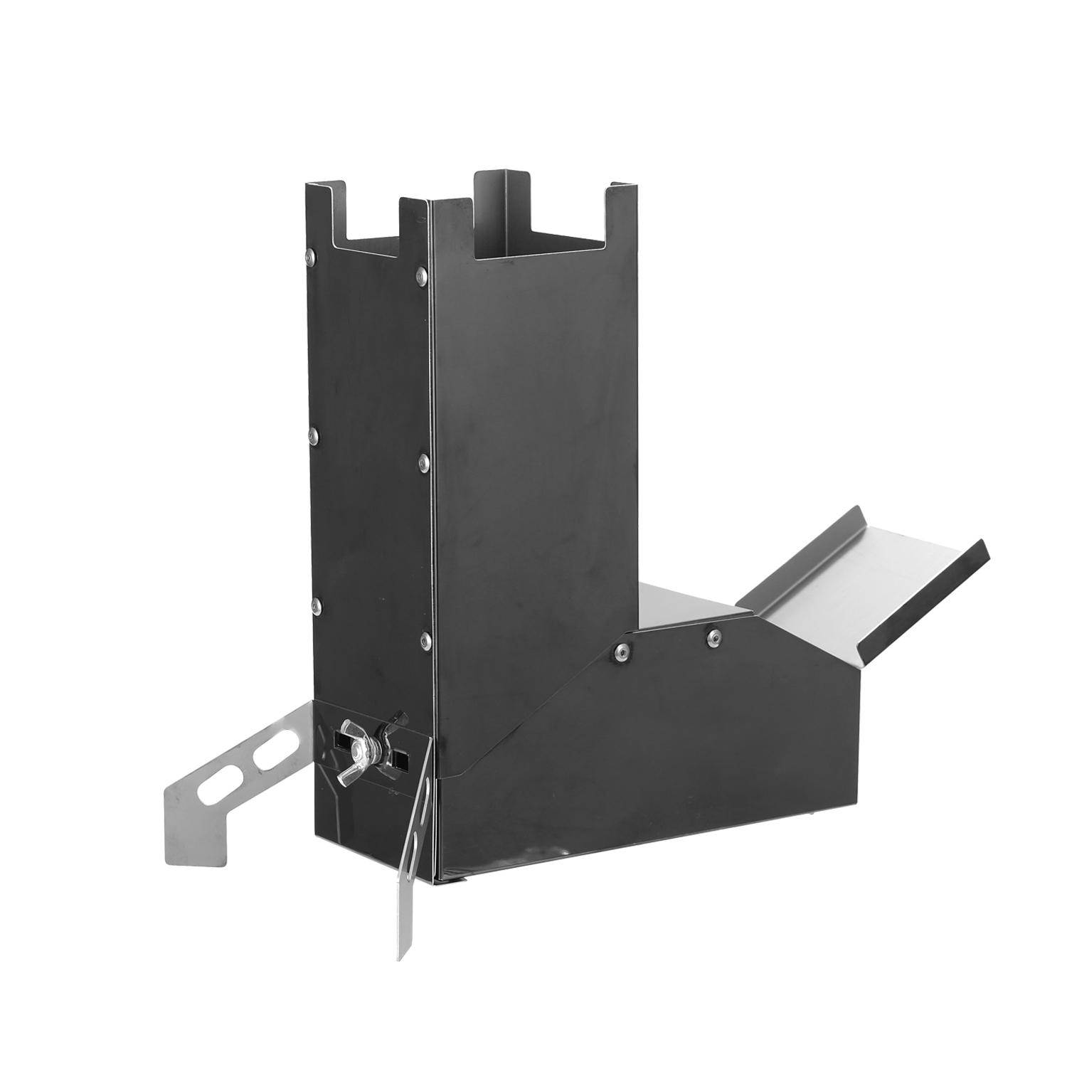 Lò đốt gỗ cắm trại có thể gập lại bằng thép không gỉ,Giá đỡ chéo tạo nền tảng ổn định cho nồi