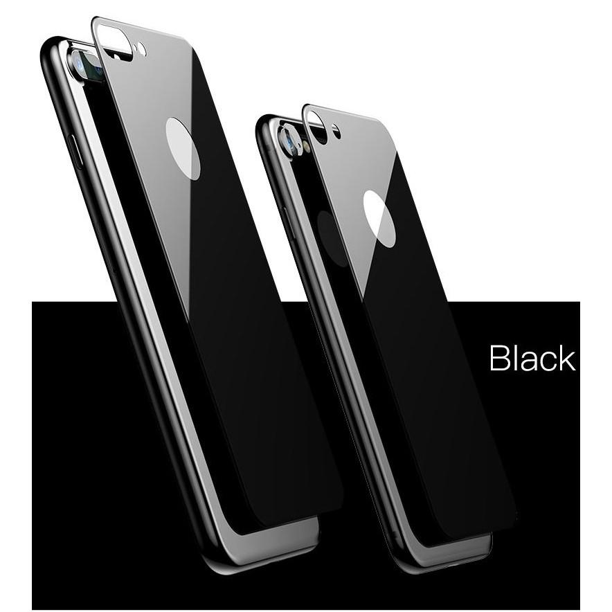 Kính cường lực 3D hãng Baseus ARC mặt sau chống vân tay dành cho iphone 7 &amp;8 plus - Hàng Chính Hãng