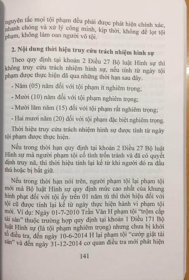 Sách Bình Luận Bộ Luật Hình Sự năm 2015, Phần Những Quy Định Chung – ThS. Đinh Văn Quế