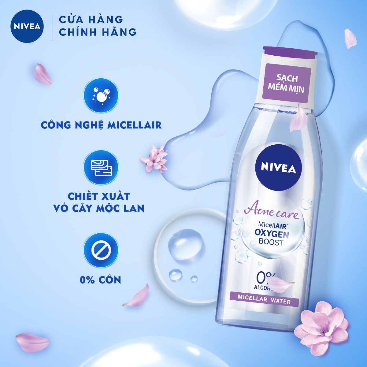 Nước Tẩy Trang NIVEA Acne Care Ngừa Mụn Micellar Water (200ml) - 89271