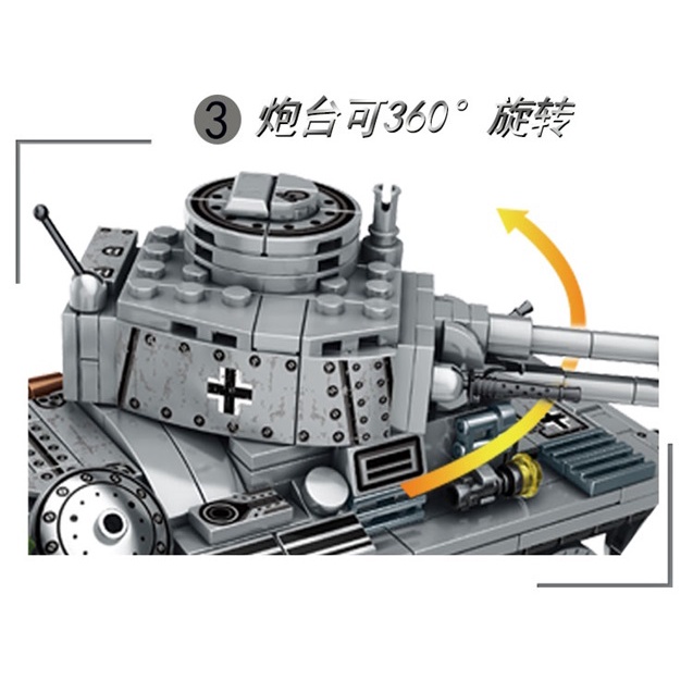Bộ Đồ Chơi Lắp Ráp Mô Hình Xe Tăng