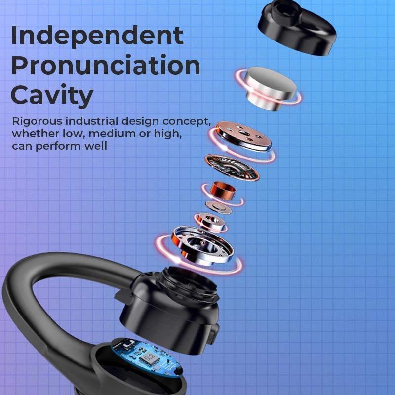 Tai Nghe Bluetooth 5.1 Không Dây Xiaomi Samsung Chất Lượng Âm Thanh HIFI Chống Nước IP67 Hiển Thị LED 8 Tiếng