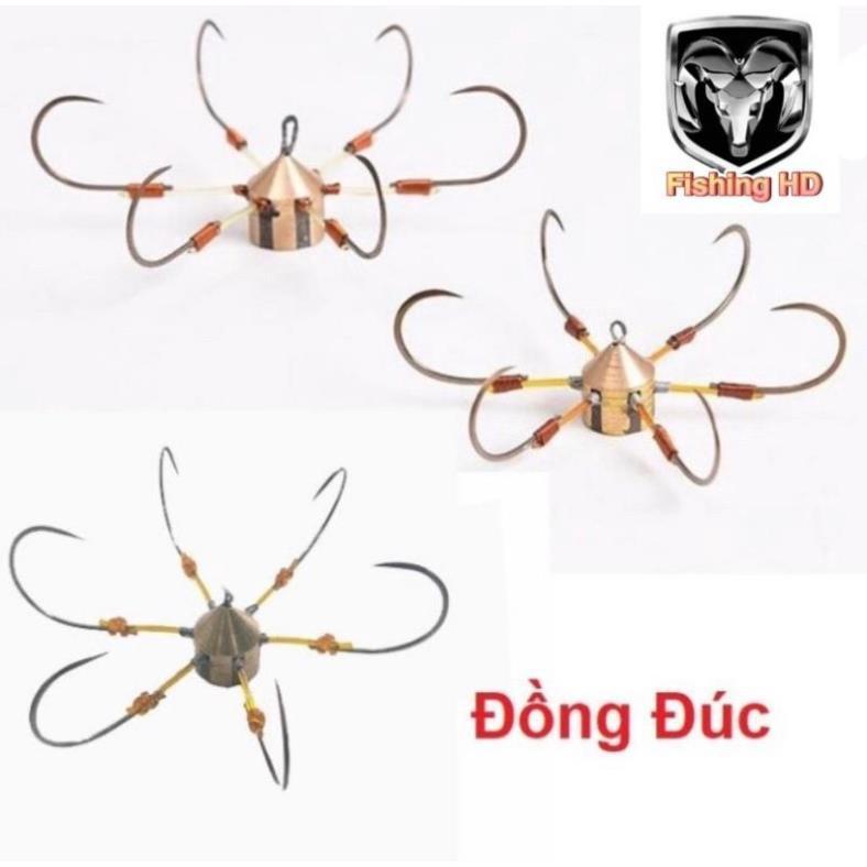 Lưỡi Câu Lục Chì Đúc Đồng Đúc Lưỡi Câu Siêu Bén Siêu Cứng LC4 đồ câu FISHING_HD
