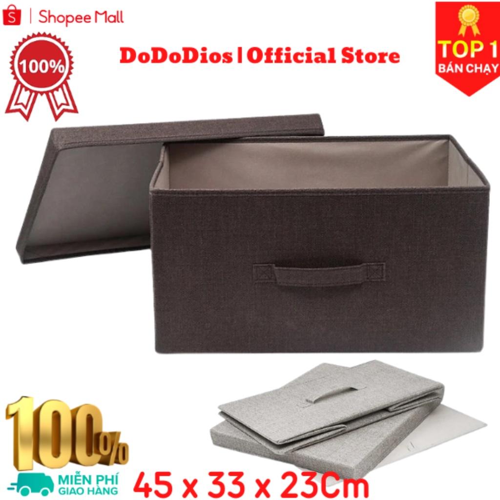 combo 2 hộp vải đựng đồ đa năng 38x25x25cm - chính hãng dododios