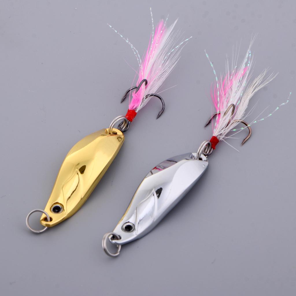 Metal Lures Spoons Fishing Lures Sequins Baits Bionic Hard Fishing Lure Hook