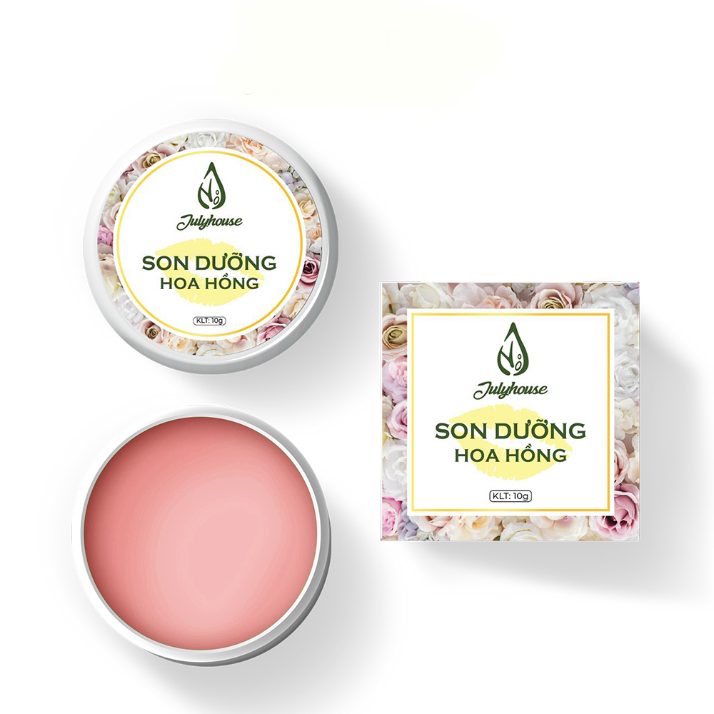 Son dưỡng môi tinh dầu Hoa Hồng 10g JULYHOUSE