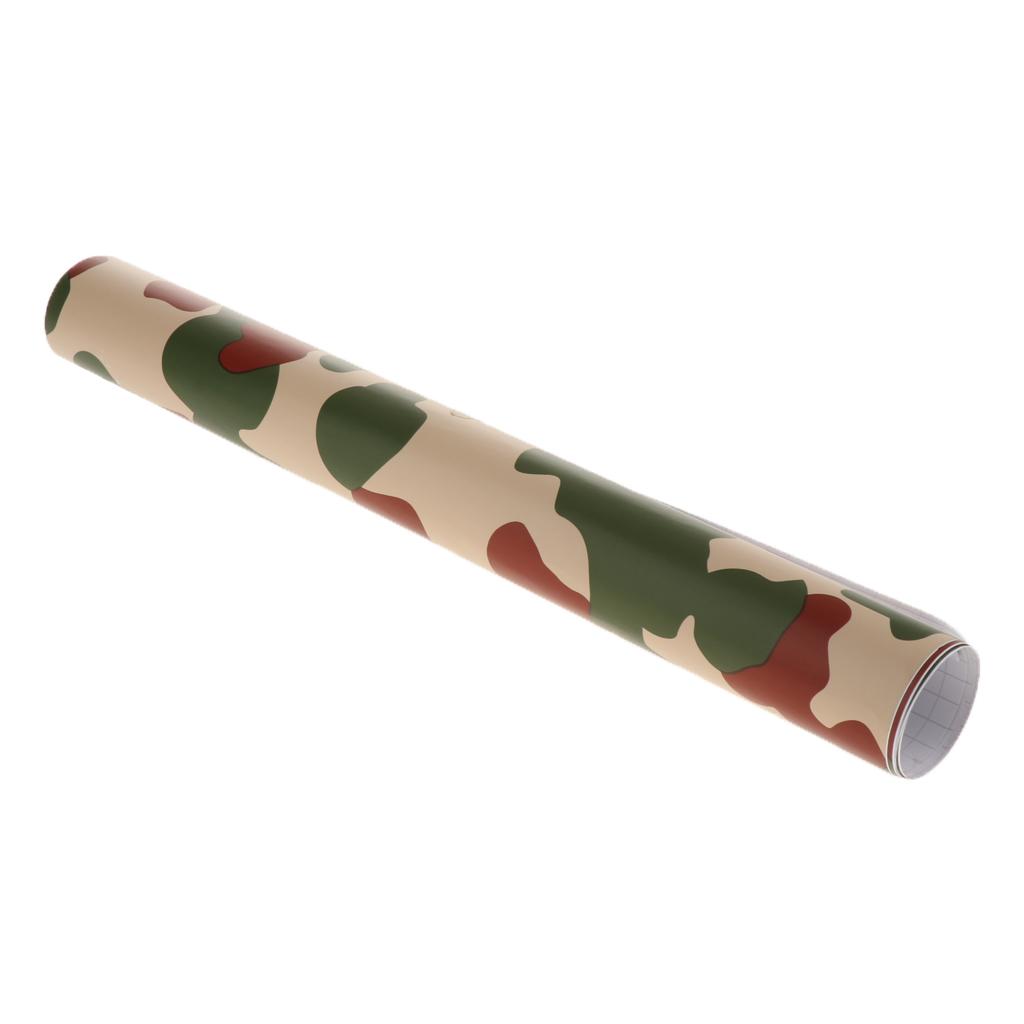 Green Camouflage Matte Vinyl Car Wrap Decal Film Sheet Air Channel Release