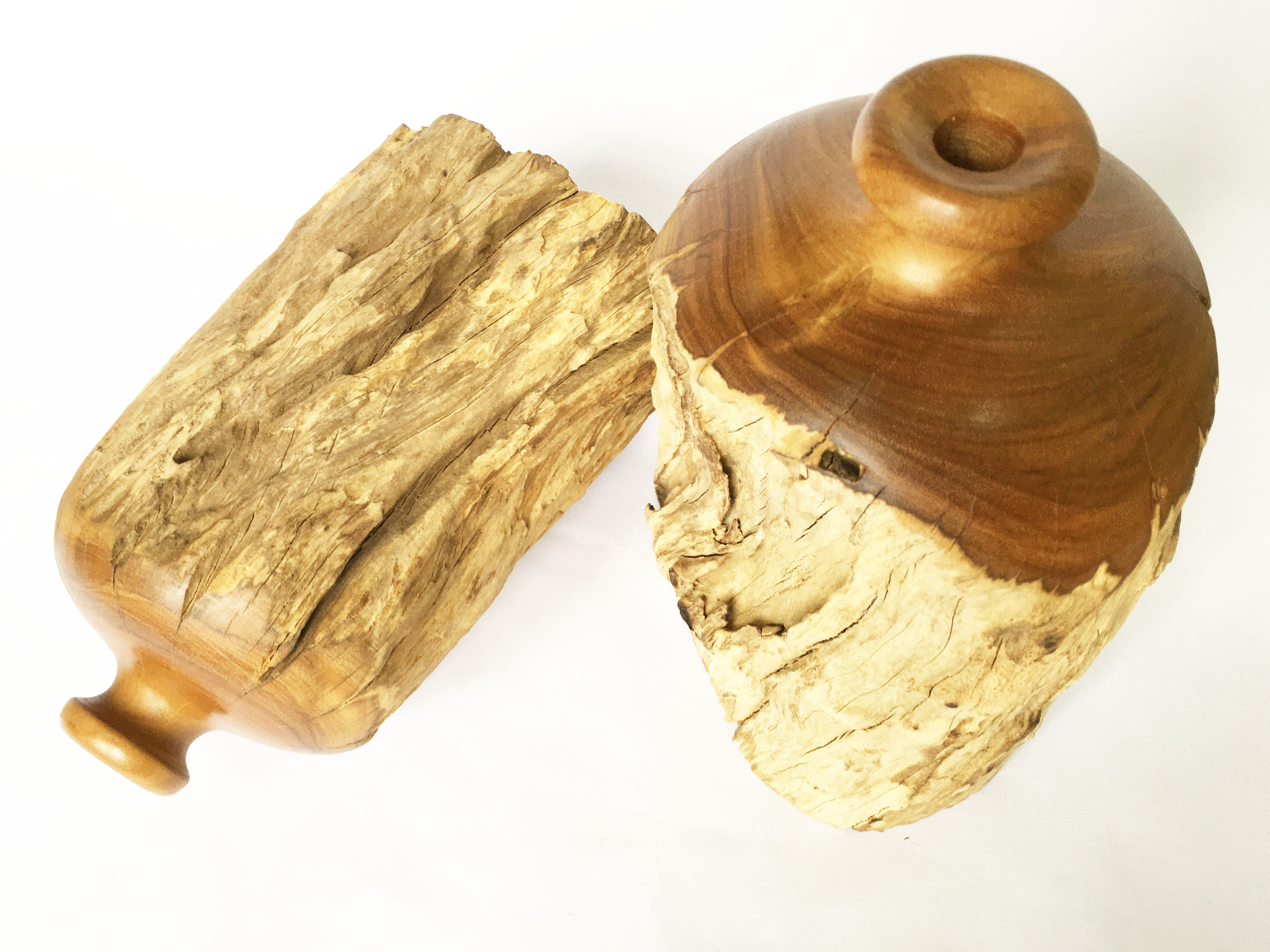 Lọ bình hoa gỗ lũa tự nhiên gỗ Bình Linh dùng decor trang trí sang trọng