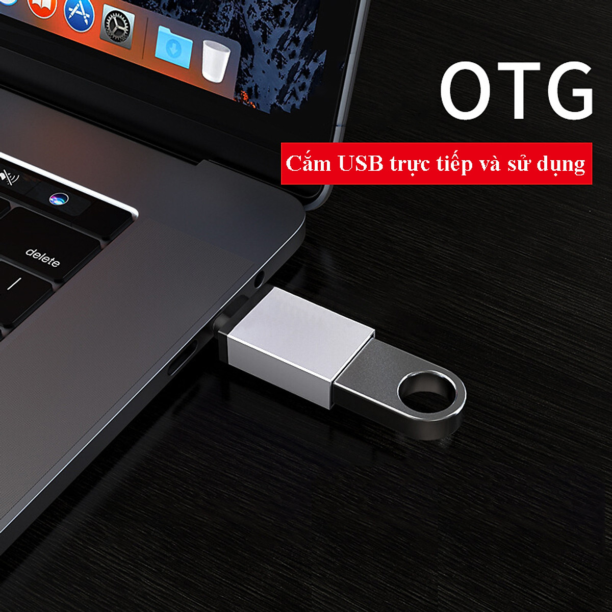 Đầu Chuyển Đổi USB Type C Sang USB 3.0 Hàng Chính Hãng, Hub Type C, Hub chuyển đổi USB Type-C Sang USB 3.0 - Hàng Chính Hãng