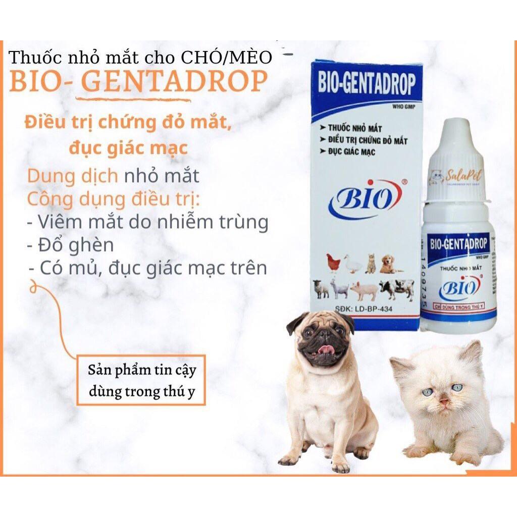 Thuốc Nhỏ Mắt cho Chó Mèo Bio - Gentadrop 10ml