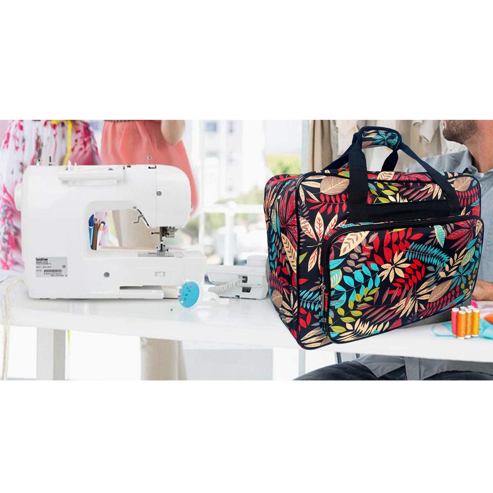 Large Capacity Sewing Machine Bag Travel Portable Storage Handbag Dark Blue