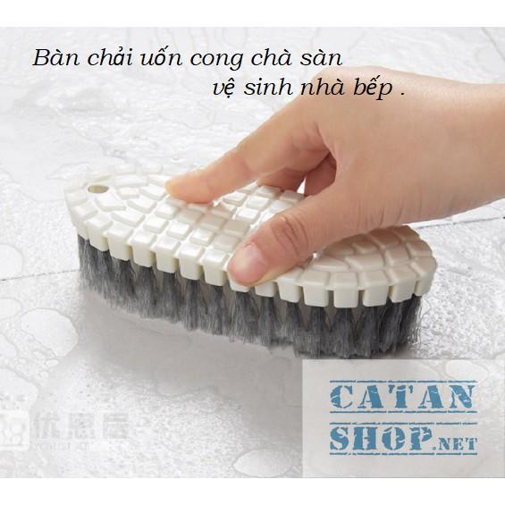 Bàn chải chà sàn, vệ sinh nhà bếp Uốn Cong mọi góc cạnh loại bỏ vết bẩn nhanh chóng GD301-BanChai-Uoncong