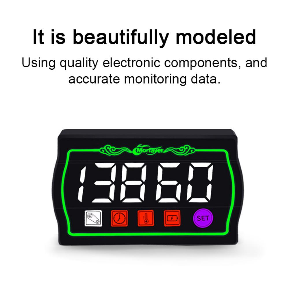 Motorcycle Intelligent Tachometer Multi-function Instrument S7 Level Waterproof Time Set 12-hour 24-hour System Switchable with Stopwatch and Automatic Fault Diagnosis Function