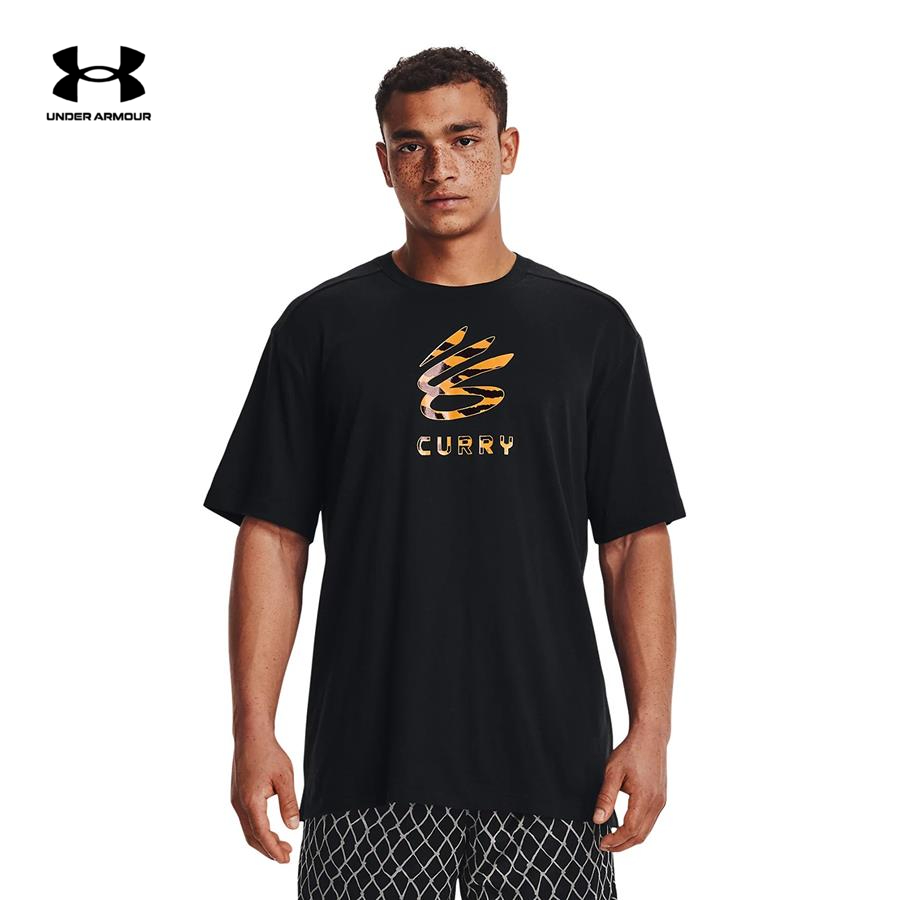 Áo thun tay ngắn thể thao nam Under Armour CURRY LILY TIGER LOGO - 1366623-001