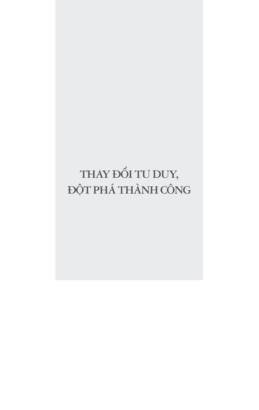 Thay Đổi Tư Duy Đột Phá Thành Công