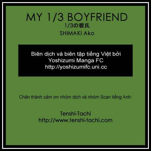 1/3 no kareshi chapter 1 1