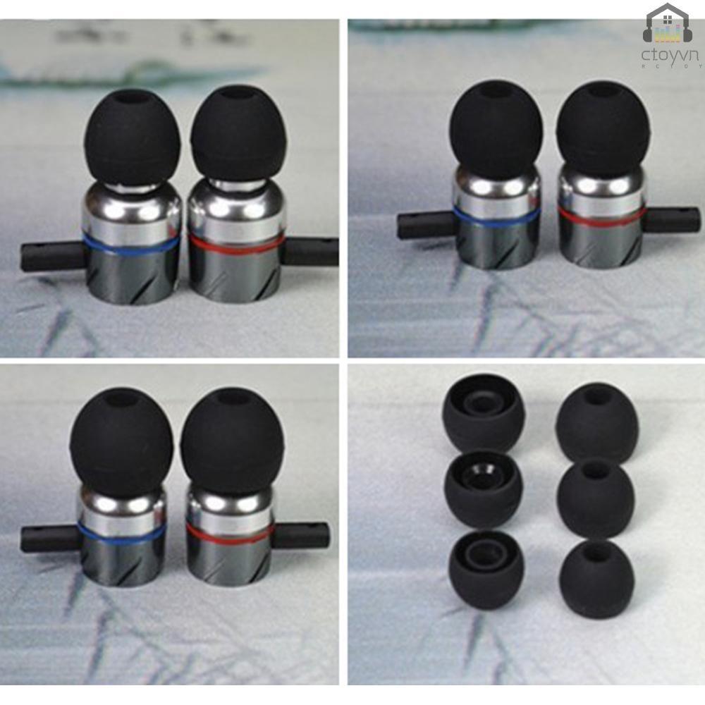 Set 12 cặp 24 cặp đệm tai nghe thay thế S M L 4.5mm cho tai nghe MP3 H090 màu sắc ngẫu nhiên