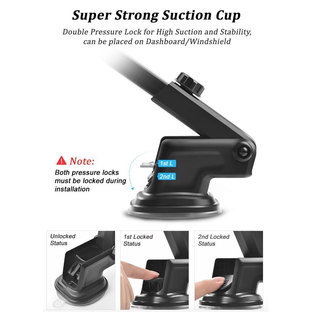 Xe hơi Điện thoại Người giữ Với Silicone Hút Cốc