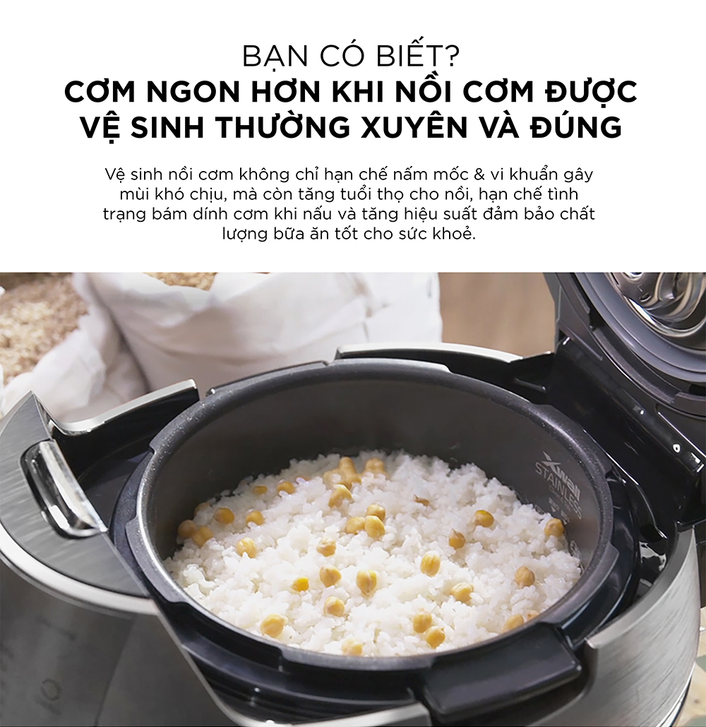 Nồi cơm điện tử áp suất cao tần Cuckoo 1.8L CRP-CHSS1009FN (Màu nâu) - Hàng chính hãng