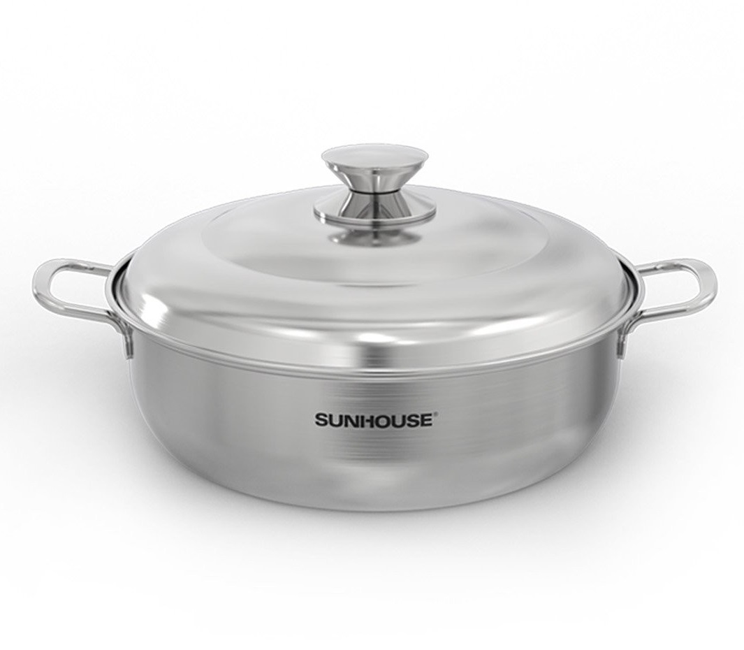 NỒI LẨU INOX 1 ĐÁY SUNHOUSE SHG26L - Hàng Chính Hãng