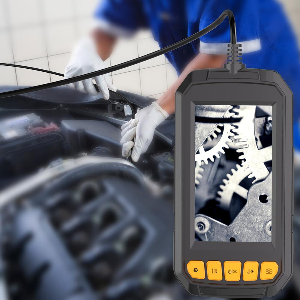 Endoscope Industrial Endoscope 4.3 Inch Screen Inspection HD Handheld Endoscope Waterproof Wide Viewing Angle for Car, Air Conditioner, Engine Checking 10 Meters