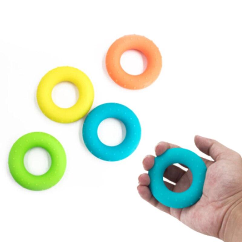 WorthWhile Silica Gel Hand Grip Ring Men Women Gym Fitness Finger Heavy Exerciser Ball Strength Muscle Recovery Gripper Trainer